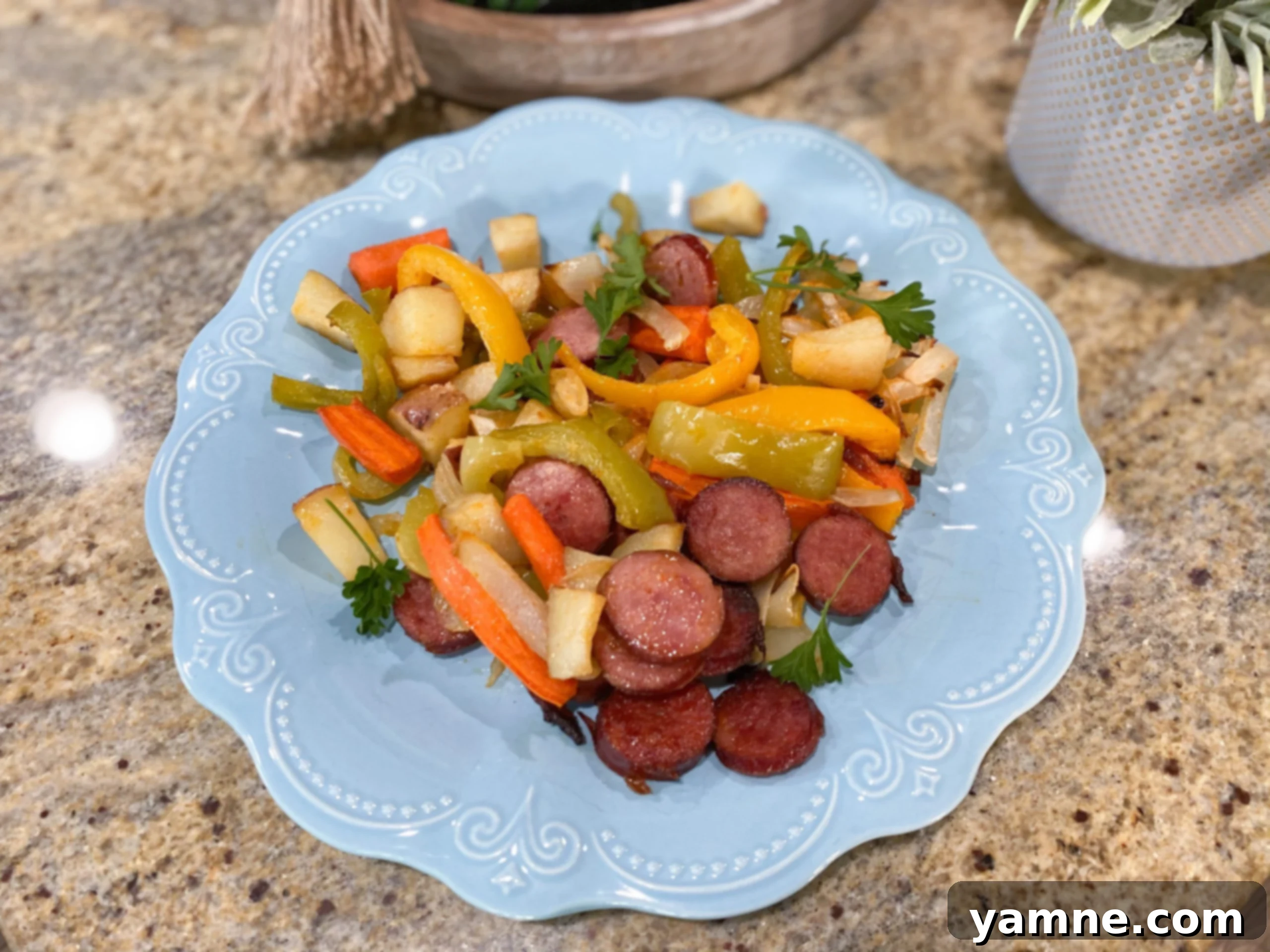 Sheet Pan Sausage and Vegetables 1 featured 7944