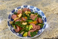 Cajun Sausage Shrimp and Vegetables