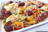 Kielbasa & Pierogi Sheet Pan Dinner