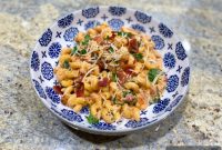 Quick 20-Minute Creamy Chicken Bacon Tomato Pasta