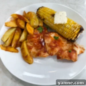 Easy sheet pan BBQ chicken