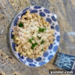 Slow Cooker Garlic Parmesan Chicken Pasta