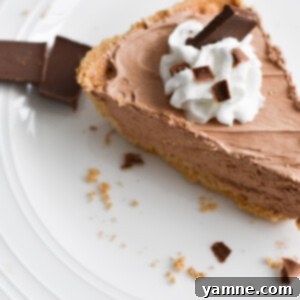 No-Bake Hershey’s Chocolate Pie recipe card image