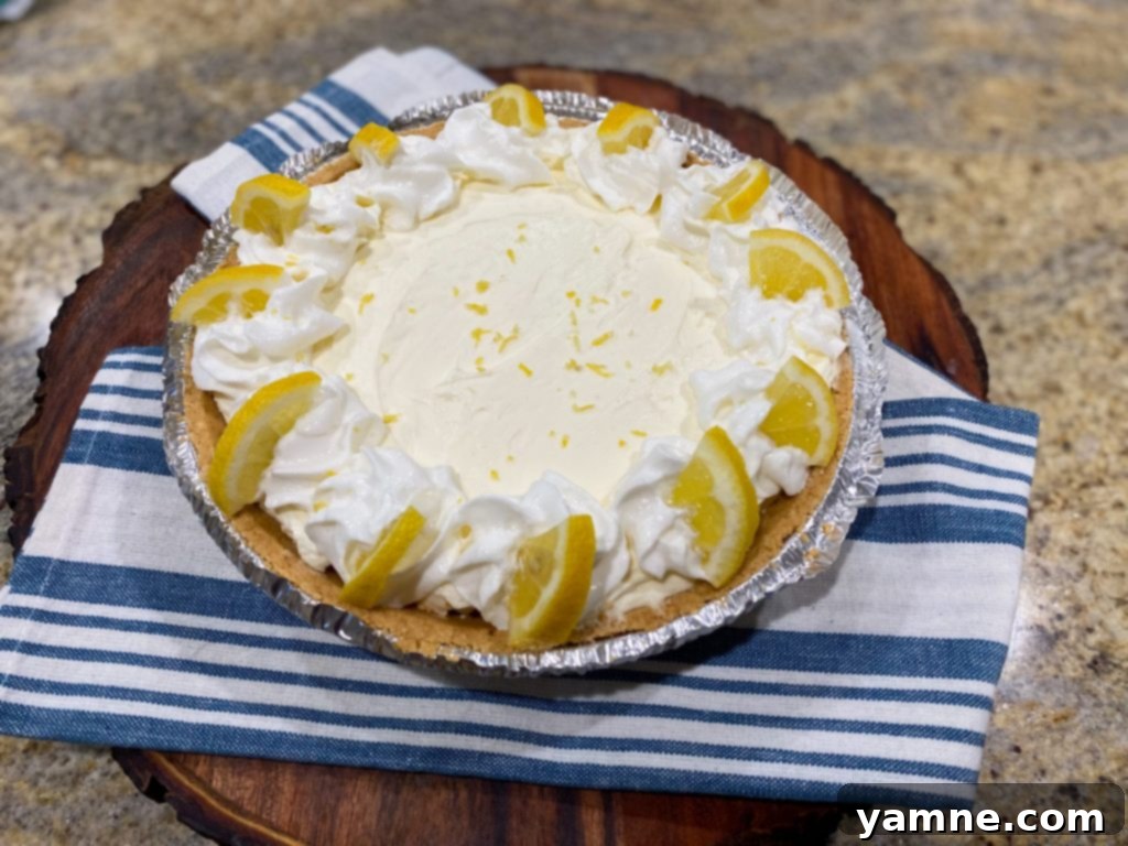 Zesty No-Bake Lemon Cheesecake, a light and tangy recipe by Julia Pacheco