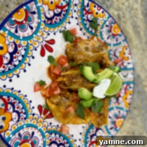 Stuffed Shell Tacos 2 Close-up of baked Taco Stuffed Shells in a casserole dish, garnished with fresh cilantro.