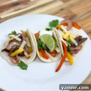 Easy sheet pan steak fajitas