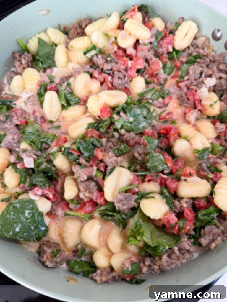 Add all other ingredients to gnocchi