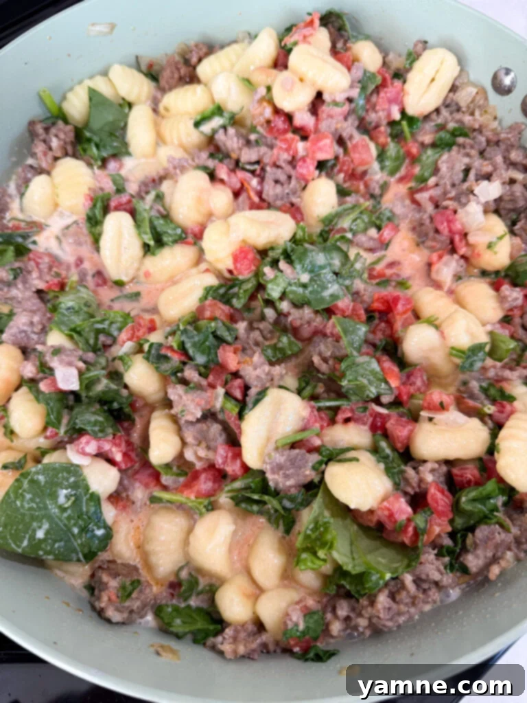 Add all other ingredients to gnocchi