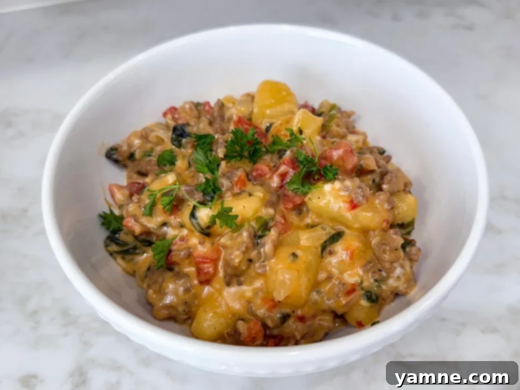 The best Sausage and Tomato Gnocchi