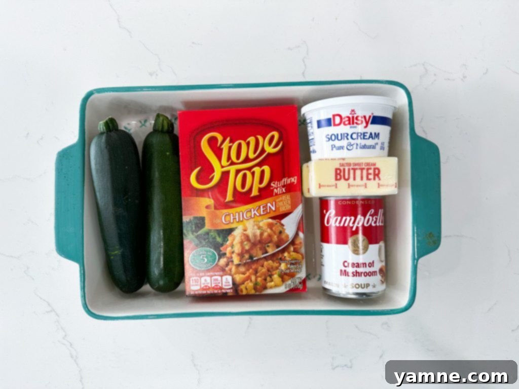 Zucchini Chicken Casserole Bake 2 Chicken Stuffing Casserole