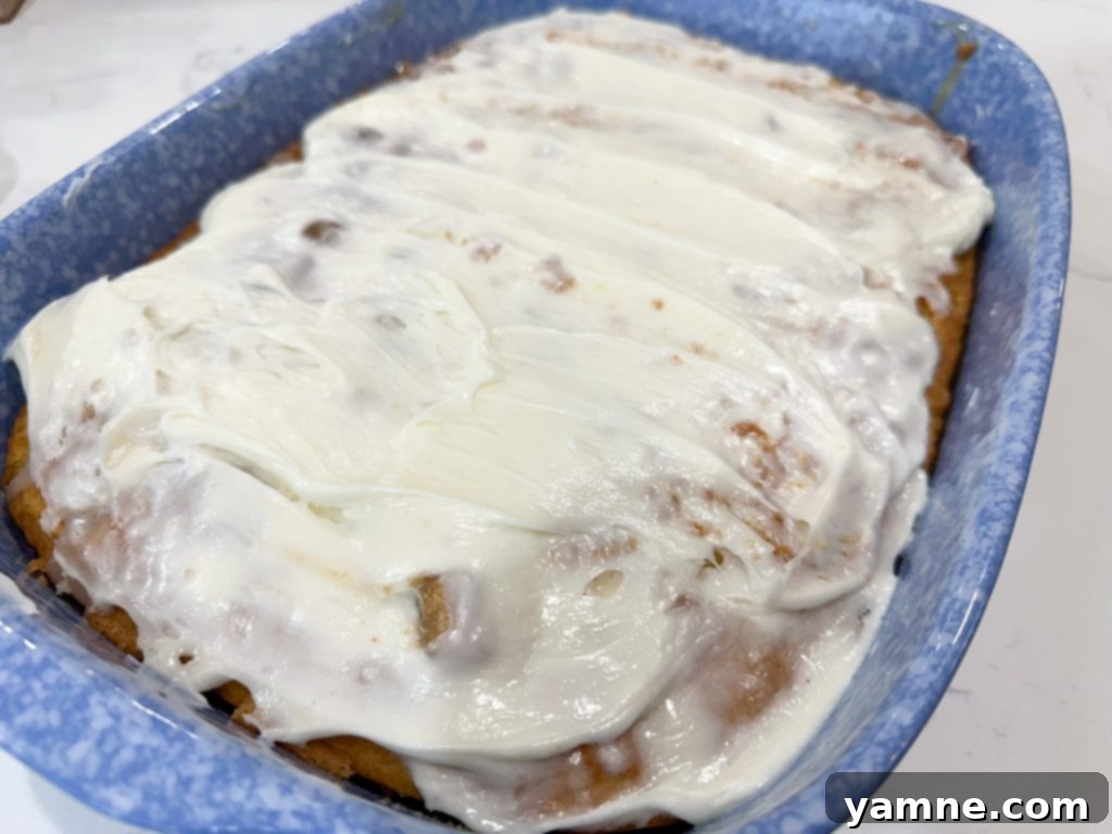 Cinnamon Roll Poke Cake Ingredients