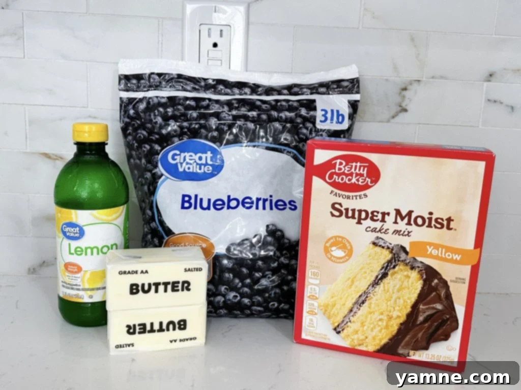 Blueberry Crumble Cake Ingredients