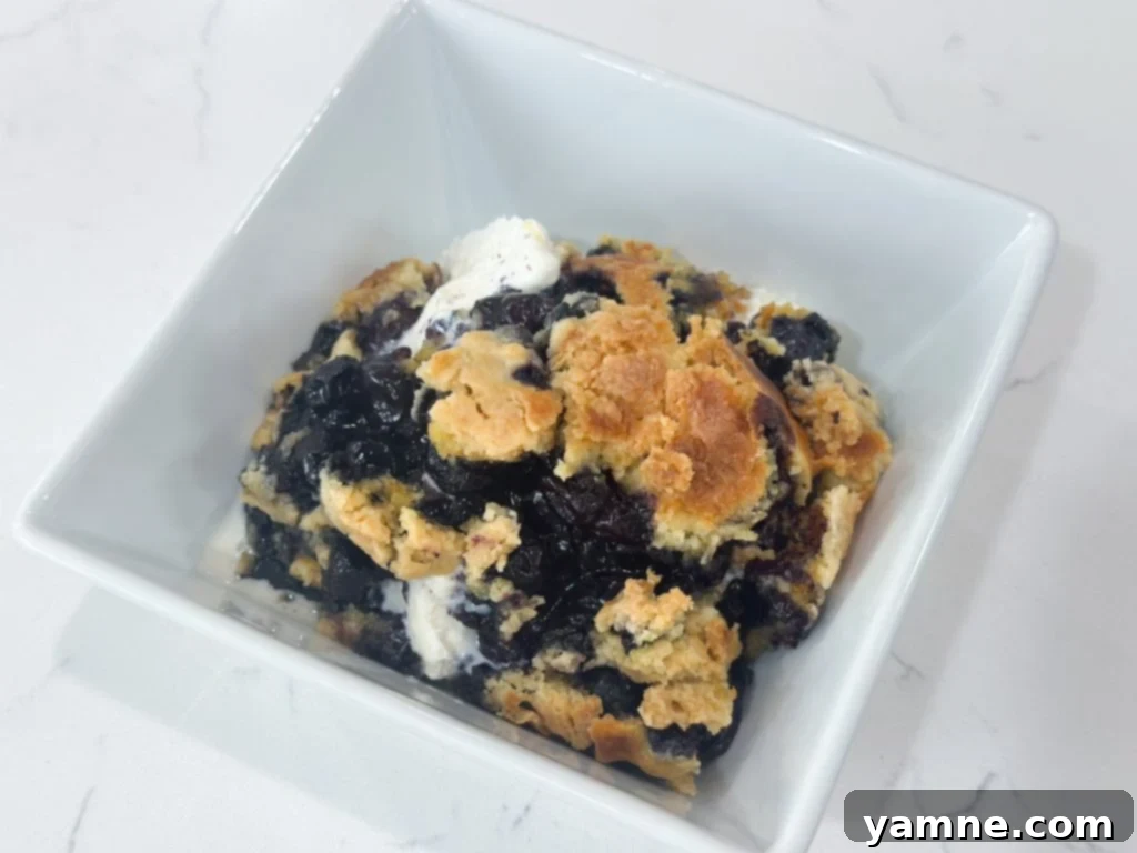 Leftover Blueberry Crumble Cake