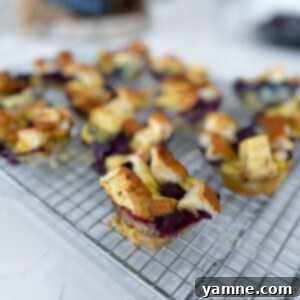 Berry Bliss French Toast Cups 2 Fluffy Blueberry French Toast Cups with Maple Syrup