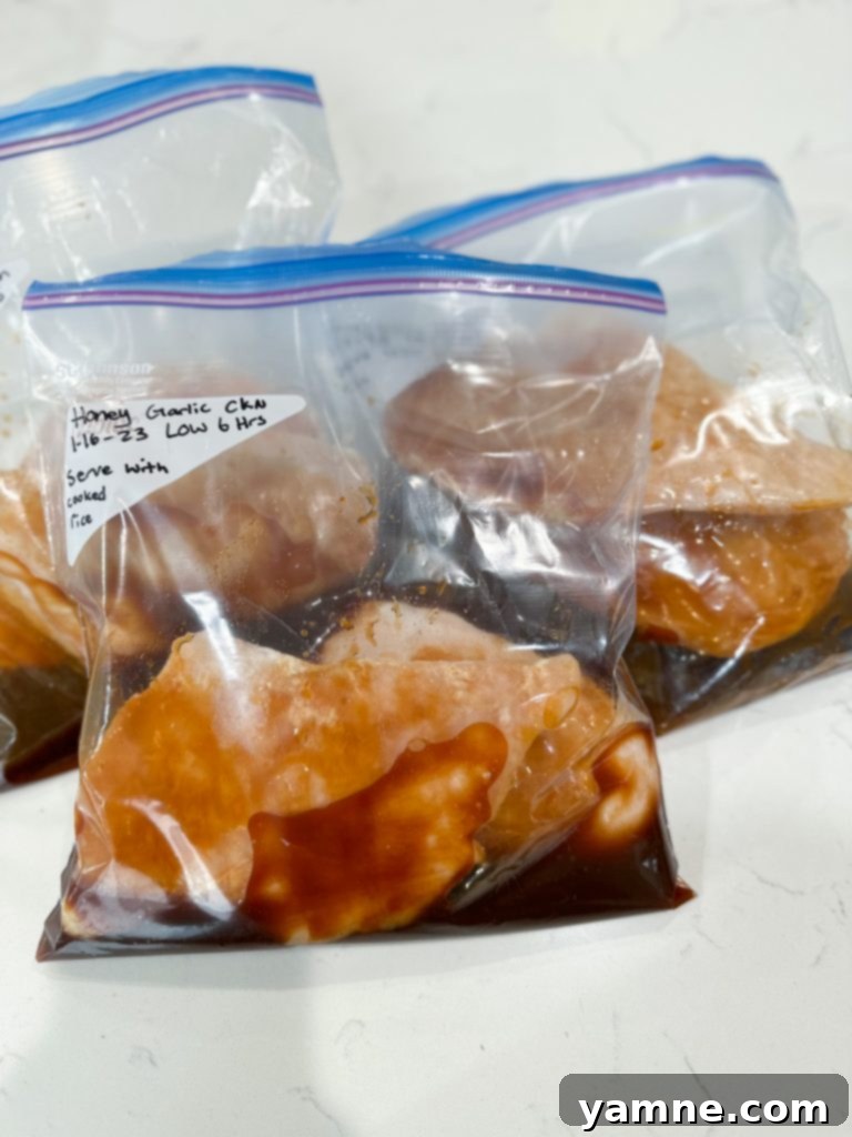 slow cooker honey garlic chicken