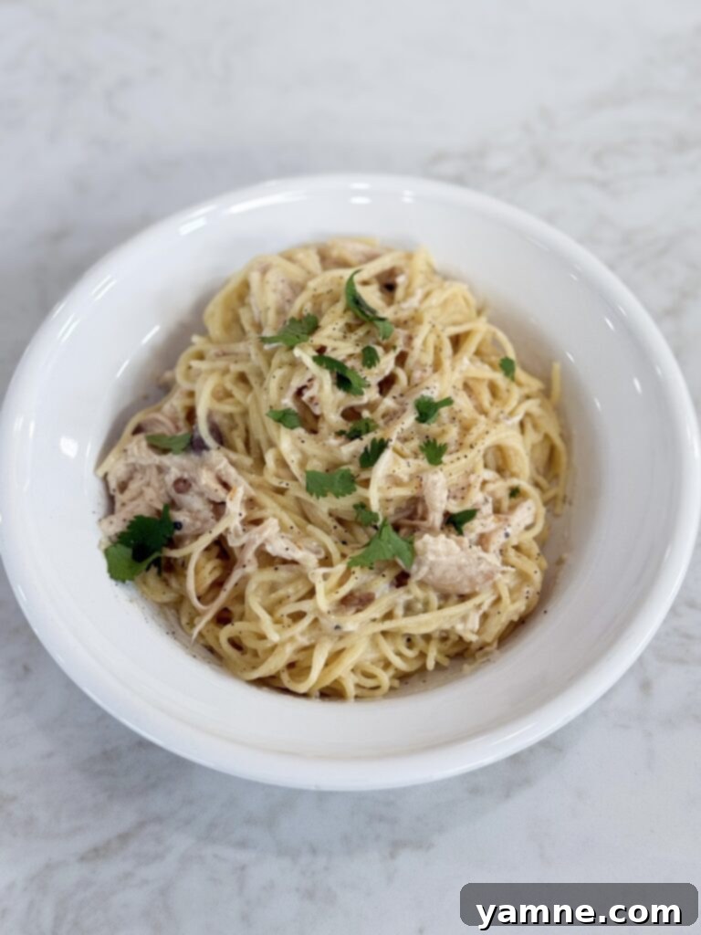 Simple Creamy chicken pasta