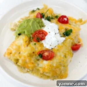 Ultimate Green Chile Chicken Enchiladas 9 Green chili chicken enchiladas