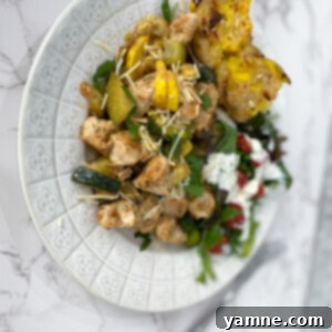 Garlic Parmesan Chicken with Zucchini
