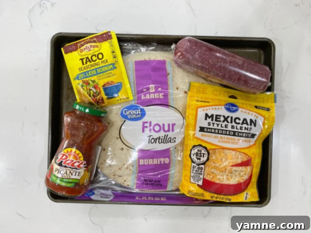 Loaded Taco Quesadillas 2 Crispy Ground Beef Taco Quesadilla with melted cheese and fresh salsa