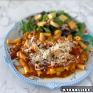 slow cooker baked ziti