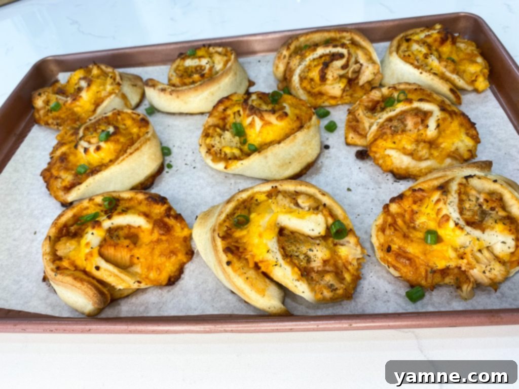 Delicious BBQ Chicken Roll Ups ready to be served