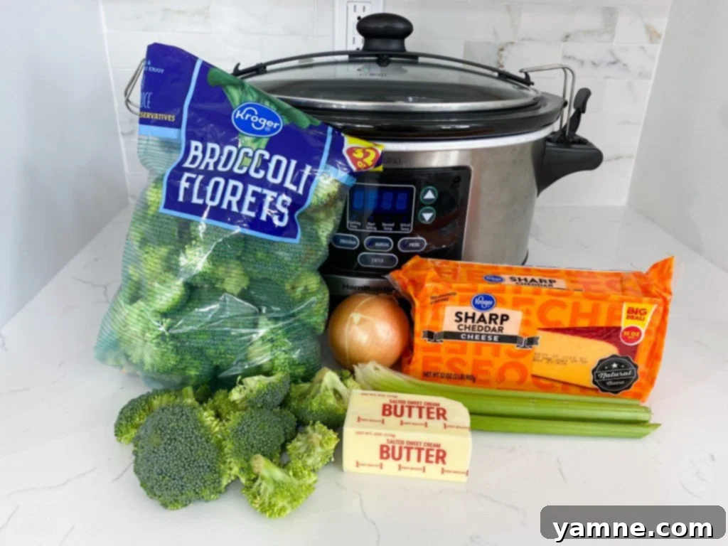 Crock-Pot Broccoli Cheddar Soup 2 Slow Cooker Broccoli Cheese Soup