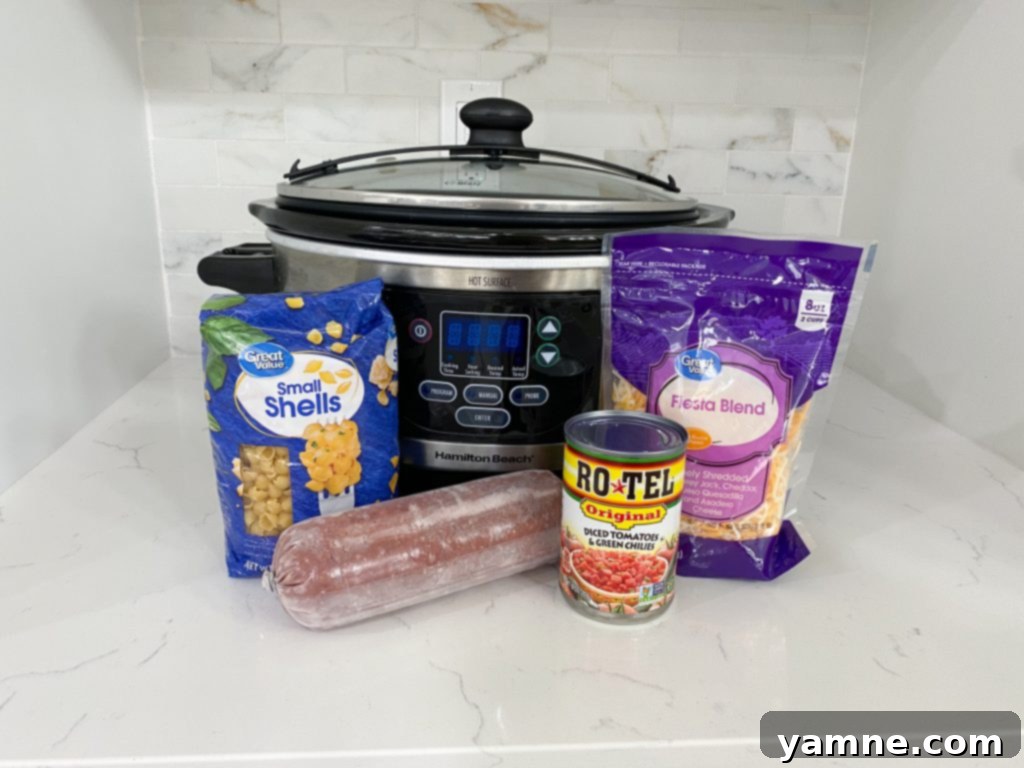 Delicious Slow Cooker Mexican Pasta ready to be served