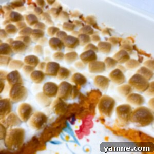 Sweet Potato Casserole with Marshmallows, a creamy and sweet holiday side dish