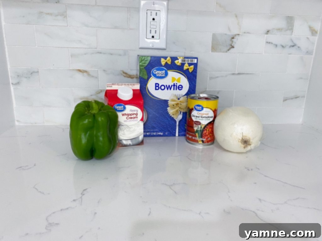 Creamy Fajita Pasta dish ready to be served