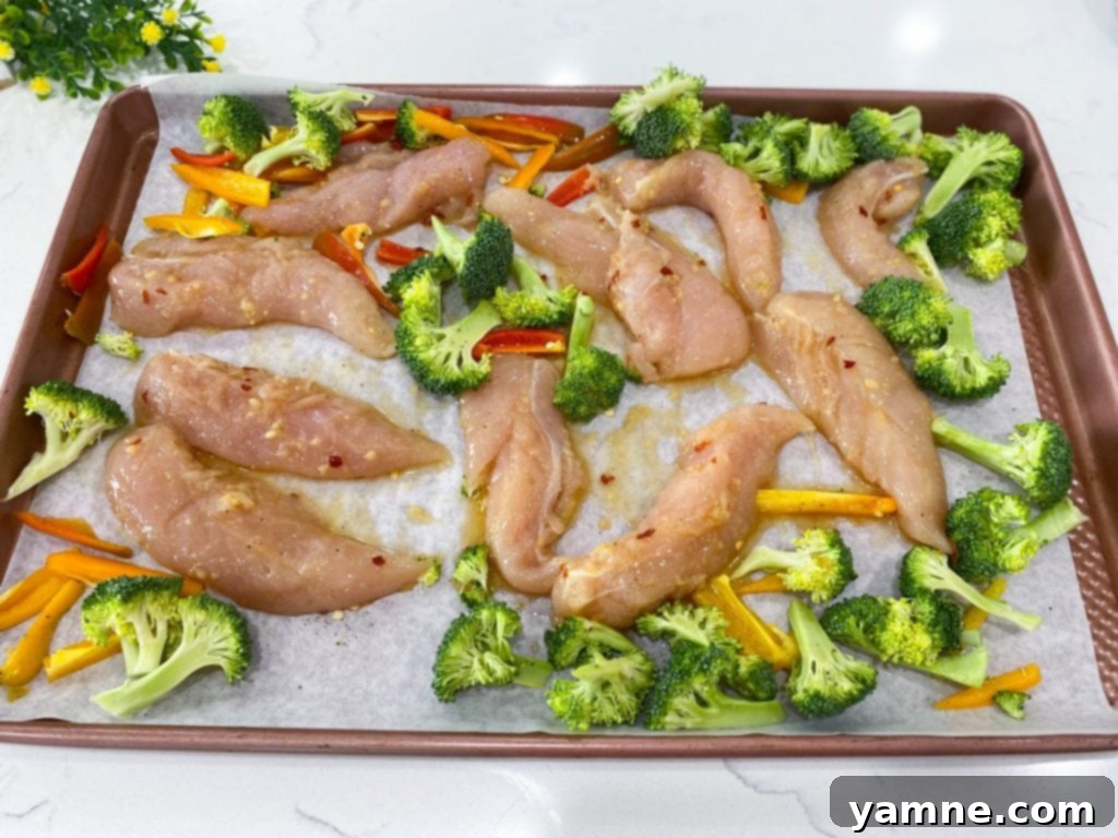 Light and Zesty Orange Chicken 3 Fresh ingredients laid out for orange chicken recipe