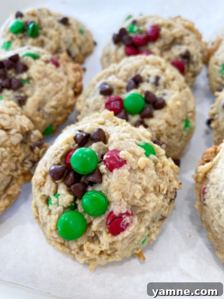 Ingredients for Cake Mix Monster Cookies in a bowl