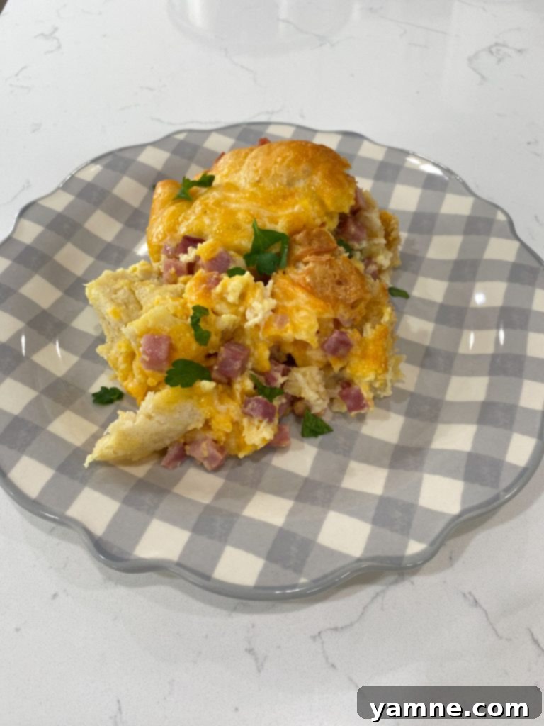 Savory Ham and Biscuit Bake 3 Ingredients for Slow Cooker Ham and Biscuit Casserole