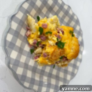Savory Ham and Biscuit Bake 4 Ham and Biscuit Casserole Recipe Image