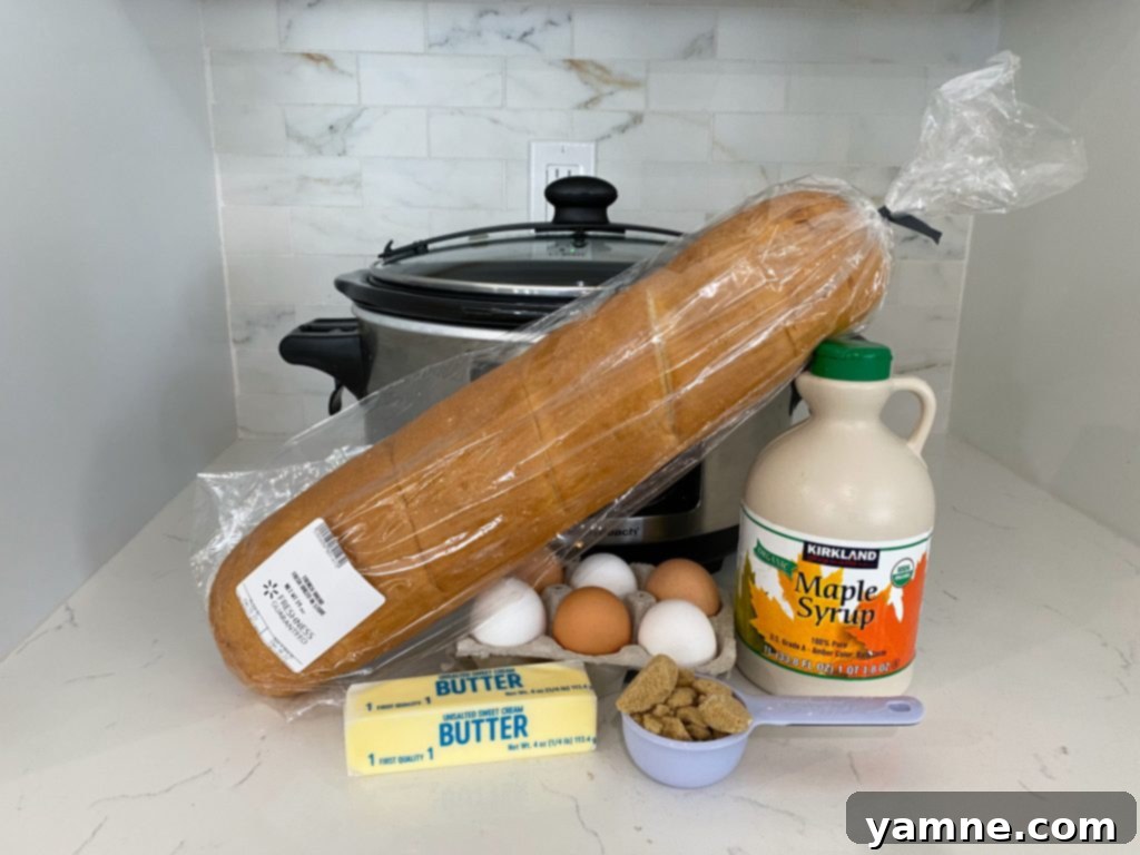 Delicious Slow Cooker Cinnamon Pecan French Toast Casserole ready to be served