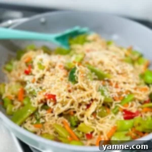 Ramen Noodle Stir Fry with Vegetables