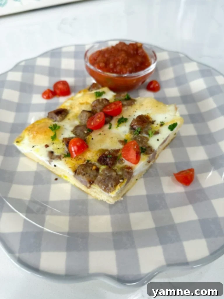 Sausage Crescent Breakfast Bake 2 Golden Crescent Roll Sausage Egg Casserole