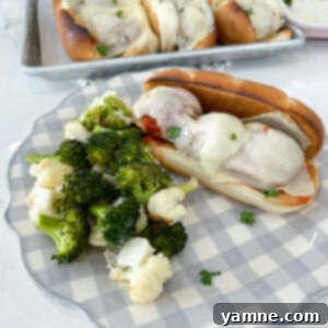 Sheet Pan Turkey Meatball Subs with Vegetables