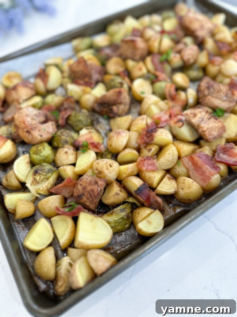 Baked Sheet Pan Balsamic Chicken