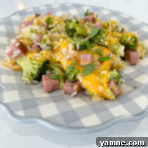 Broccoli Rice Skillet with Garlic and Lemon 4 Ham rice broccoli casserole