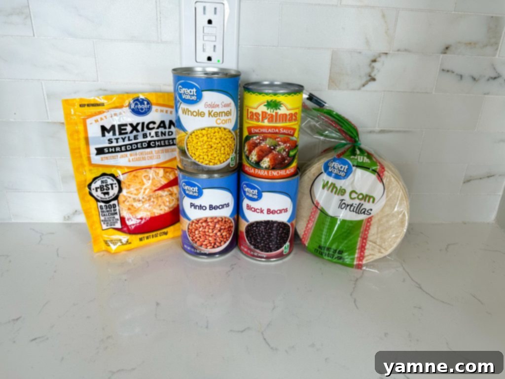 black bean enchilada casserole