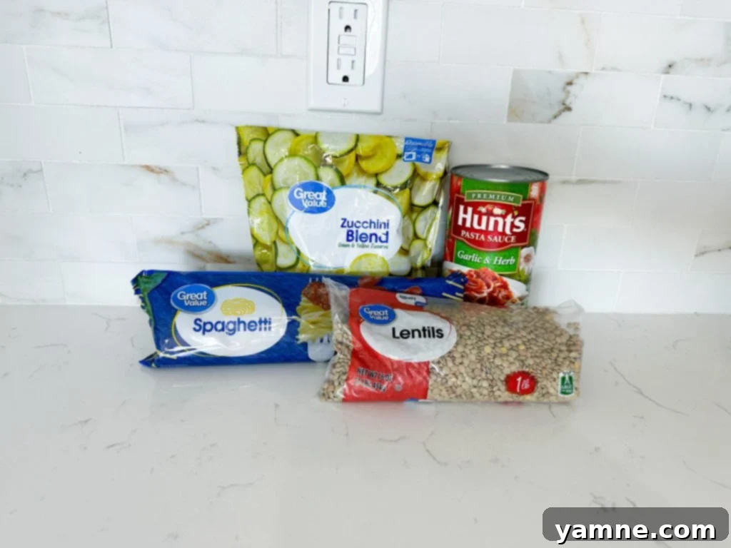 Lentil Pasta Primavera 2 Delicious Lentil Spaghetti