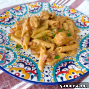 Tomato Honey Pasta with Chicken Recipe