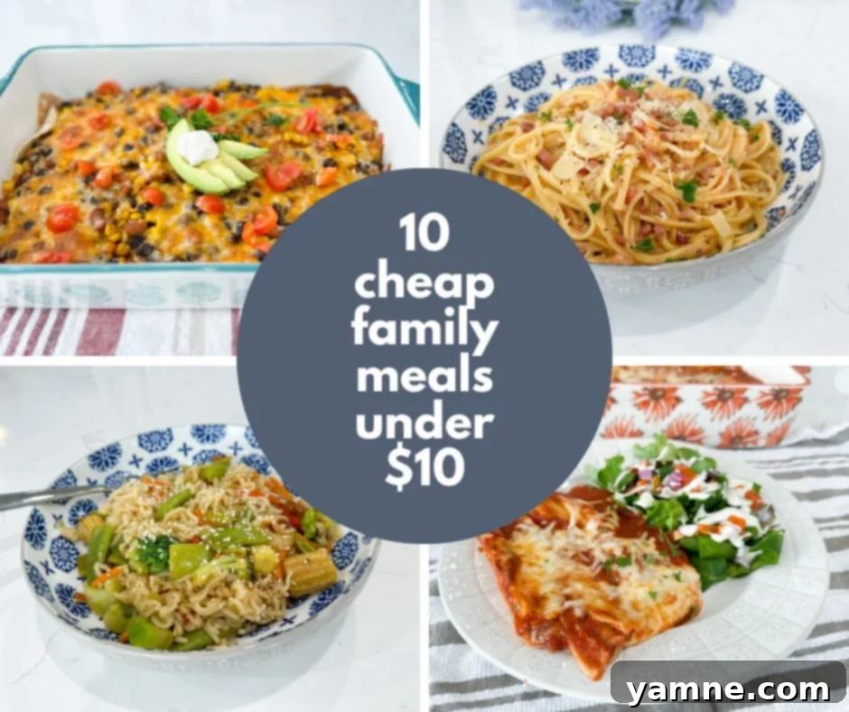Cheap Family Meals Under $10