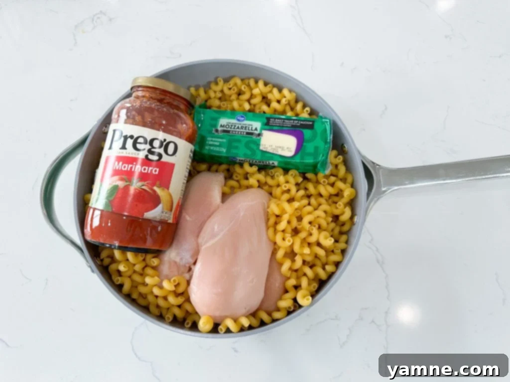 Chicken Mozzarella Pasta 