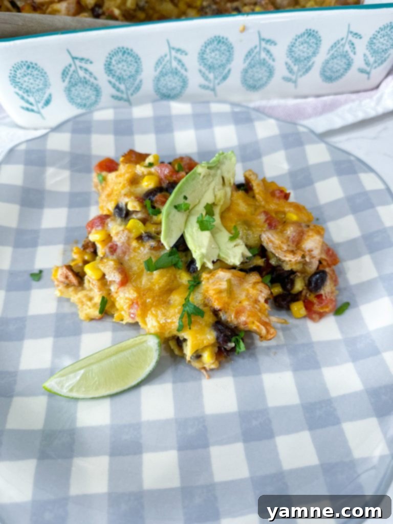 Southwestern Chicken Tortilla Bake 15 Served Chicken Tortilla Casserole