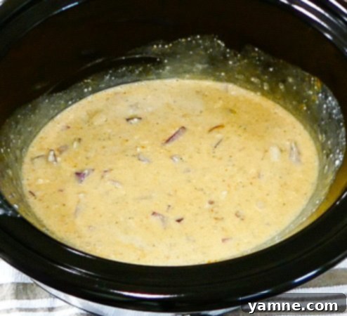 Easy Slow Cooker Chicken Coconut Curry 7 Shredded chicken for curry