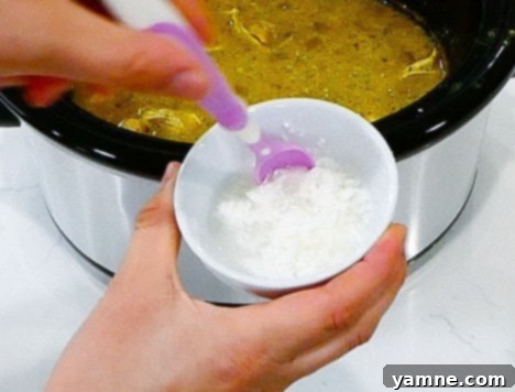 Easy Slow Cooker Chicken Coconut Curry 10 Plated chicken coconut curry