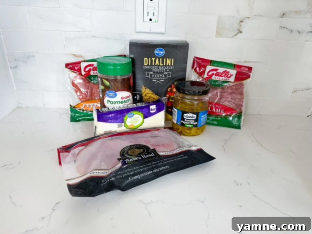 Italian Grinder Pasta Salad