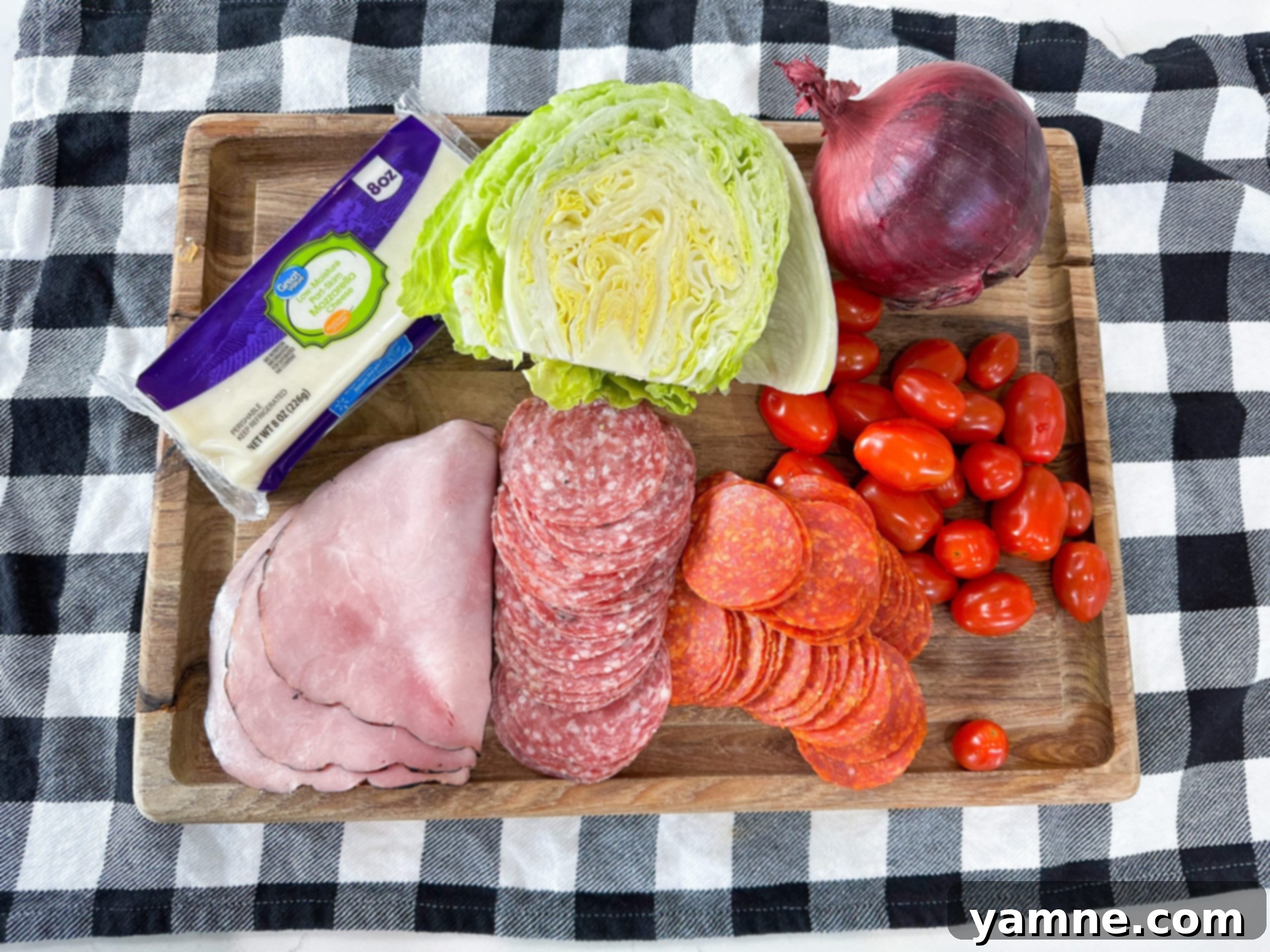Ingredients for Italian Grinder Pasta Salad