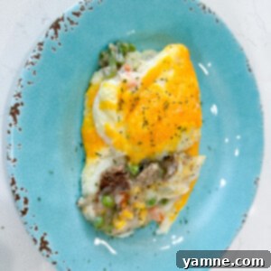 Foolproof Shepherd's Pie 2 Easy Shepherd's Pie with golden mashed potato topping and savory meat filling